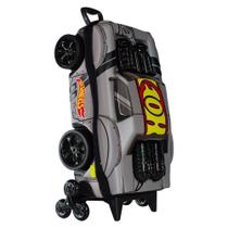 Mala Infantil 3+ Pre Escola Creche Menino Night Shifter 3d Com Rodinhas Cor Cinza