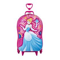 Mala Infantil Disney Princesas Cinderela Maxtoy Diplomata + Lancheira