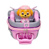Mala Infantil Escolar HotWheels Patrulha Canina Carrinho Formato 3D Maxtoy Abertura Frontal