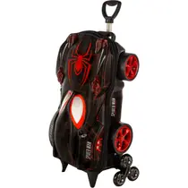 Mala Infantil Escolar Mochila Homem Aranha Marvel 3 Rodinhas Miles Morales - Maxtoy Diplomata