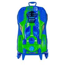 Mala Infantil Hot Wheels 3D com Rodinhas - Multicolorida