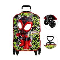 Mala Infantil Spidey Peter Miles Max Toy 3801AM26, com Design 3D e Sistema Exclusivo com 3 Rodas