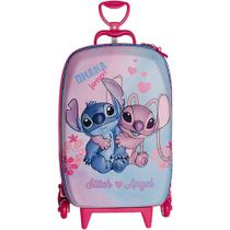 Mala Infantil Stitch e Angel 3D com Rodinhas - Multicolorida Mala Infantil Stitch e Angel 3D com Rodinhas - Multicolorida