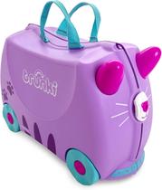 Mala Infantil Trunki Ride-On Cassie Cat Lilac 18L com Rodas