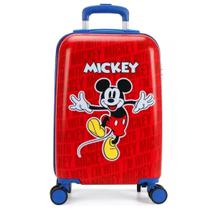 Mala Malinha Mickey Mouse Escolar Bordo Abs Rodinha 360