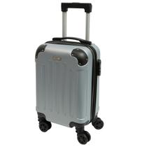 Mala Mão Cabine PP Leve Resistente Fechadura Segurança Viagem Cinza Clavos