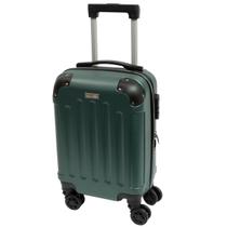 Mala Mão Cabine PP Leve Resistente Fechadura Segurança Viagem Verde Clavos