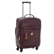 Mala Maternidade com Rodinhas Lequiqui Escocesa - Marrom Mala Maternidade com Rodinhas Lequiqui Escocesa - Marrom