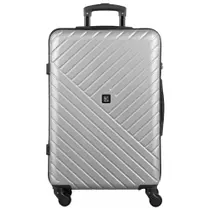 Mala Média 23 Kg ABS 4 Rodas 26" Detroit Prata Mala Média 23 Kg ABS 4 Rodas 26" Detroit Prata