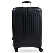 Mala Média 23 Kg Polipropileno 4 Rodas Swiss One Topázio Preta