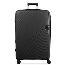 Mala Média 23kg Polipropileno 4 Rodas Cartagena Preta