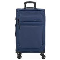 Mala Média de 23kg Poliéster 4 Rodas 23" Edimburgo Azul