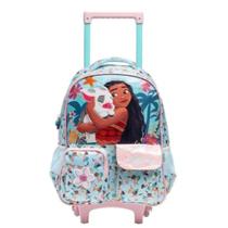 Mala Mochila com Rodinhas Moana Disney Bolsa 16 Xeryus