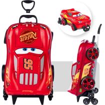 Mala Mochila Escolar Mcquenn Maxtoy 3 Rodinhas Relevo 3D Mala Mochila Escolar Mcquenn Maxtoy 3 Rodinhas Relevo 3D