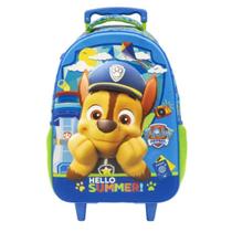 Mala mochila infantil com rodas paw patrol 18 xeryus grande