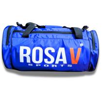 Mala mochila viajem esportiva rosa v cor azul royal com alça