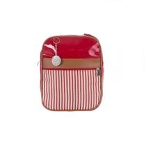 Mala para Maternidade Vermelho Listras c/ Medalha - 1 pç