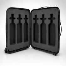Mala para Transporte de Vinhos 6 Garrafas com Colmeia