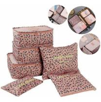 Mala Para Viagem Kit 6 Organizadores Necessaire Multiuso