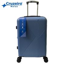 Mala Pequena de Bordo CRUZEIRO 10Kg Expansiva Giratória 360º Rodas Duplas Cadeado Segredo Pavuna 3002P Cor:Chumbo