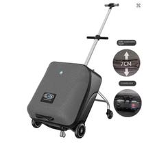 Mala Qbox Cinza Carrinho Bebê Sentado 40 Litros Resistente