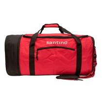Mala Sacola Bolsa Viagem Rodinha Tecido Transversal Mão Ombro Resistente Reforçada Grande Santino