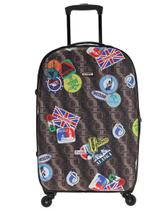 Mala Soft Média em Tecido Tonin Linha Viaggio