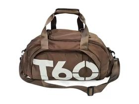 Mala T60 Esportiva Para Guardar Tenis e Roupas na Cor Marrom