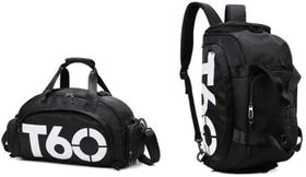 Mala T60 Esportiva Para Guardar Tenis e Roupas na Cor Preta Mala T60 Esportiva Para Guardar Tenis e Roupas na Cor Preta