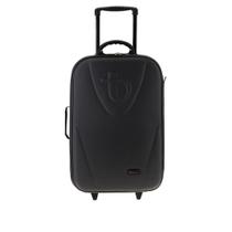 Mala Tonin Retrô Tecido Bordo Grande Preto