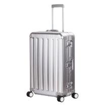 Mala TRAVELKING toda em alumínio de 24 polegadas com TSA Lock Silver