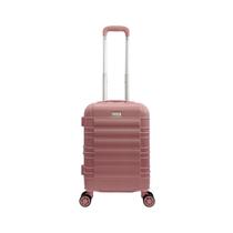 Mala Viagem Bordo Expansiva Rigida Roda Dupla 360 Mao Aviao Cadeado Padrao Anac pequena 8kg Rose