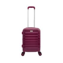 Mala Viagem Bordo Expansiva Rigida Roda Dupla 360 Mao Aviao Cadeado Padrao Anac pequena 8kg Vinho