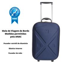 Mala Viagem De Bordo De Mão Bolsa Cabine Avião Tamanho Liberado pela ANAC Capacidade Até 10kg Dimenções Aprovadas pela A