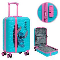 Mala Viagem De Bordo Stitch Menina 48cm Passeio Infantil