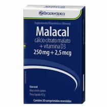 Malacal 250/2,5 mg 30 cp calcio+vit d3 brasterapica