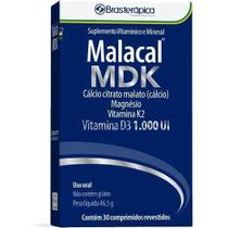 Malacal Mdk Cálcio+ Magnesio + Vitamina K 30 Cpr - Brasterápica