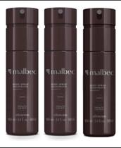 Malbec Tradicional Combo 3 Uni. Body Spray 100ml Cada