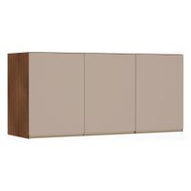 Maleiro Ponte 3 Portas 145 Cm Nogueira Dourado Com Connect