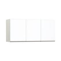 Maleiro Ponte Casal 3 Portas 145Cm Crema Com Branco Mat