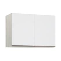 Maleiro Ponte Solteiro 2 Portas 97 Cm Crema Com Branco Mat