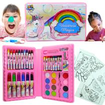 Maleta 42pças Menina Infantil Desenho p/Colorir - Toys e Toys