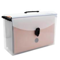 Maleta Arquivo DelloPlast Cristal c/10 Pastas Suspensas Kraft - Dello Maleta Arquivo DelloPlast Cristal c/10 Pastas Suspensas Kraft - Dello