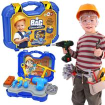 Maleta Bag Kit Ferramentas Brinquedo Infantil 11 Acessorios