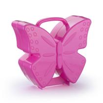 Maleta borboleta rosa transparente un.