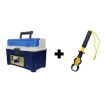 Maleta Box 007 33L Azul +Alicate de Pesca Garra Pesca Brasil