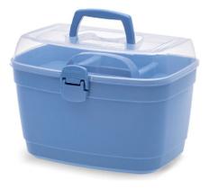 Maleta Box Multiuso Paramount Grande Com Divisórias Azul Maleta Box Multiuso Paramount Grande Com Divisórias Azul