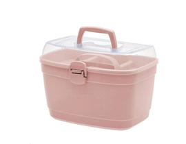 Maleta Box Organizador Multiuso c/ Divisoria 36x24x22cm Rose Maleta Box Organizador Multiuso c/ Divisoria 36x24x22cm Rose