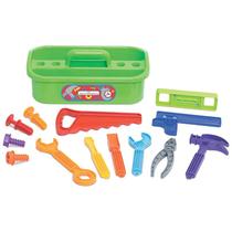 Maleta Caixa De Kit Ferramentas Infantil Didático Brinquedo