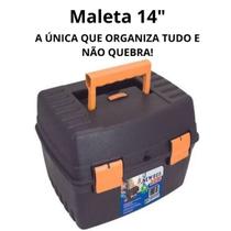 Maleta Caixa Ferramentas Pesca Manicure Multiuso Bandeja Removivel NEWBOX 2030 14"